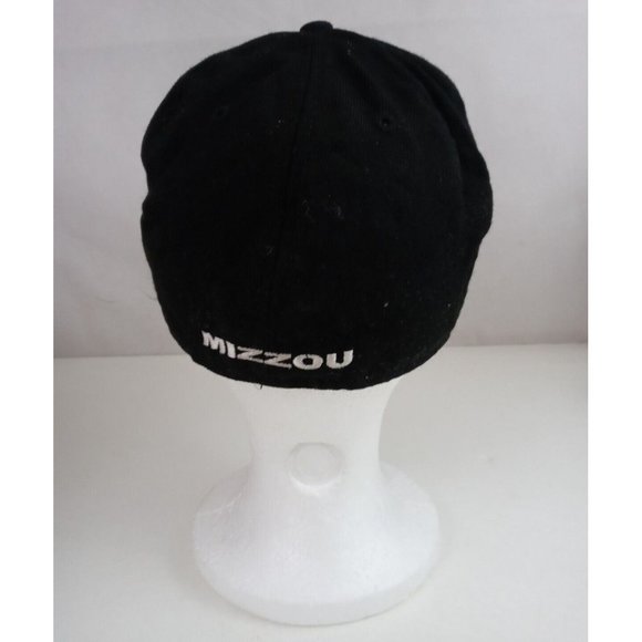 New Era 59 Fifty  NCAA Mizzou Tigers Black Fitted Baseball Cap Size 7 1/8 - Picture 3 of 5